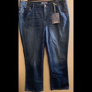 Democracy jeans Sz 14 NWT-slim straight cropped